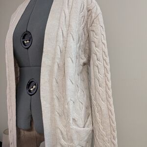 Wilfred Cable Knit Cardigan - Cream